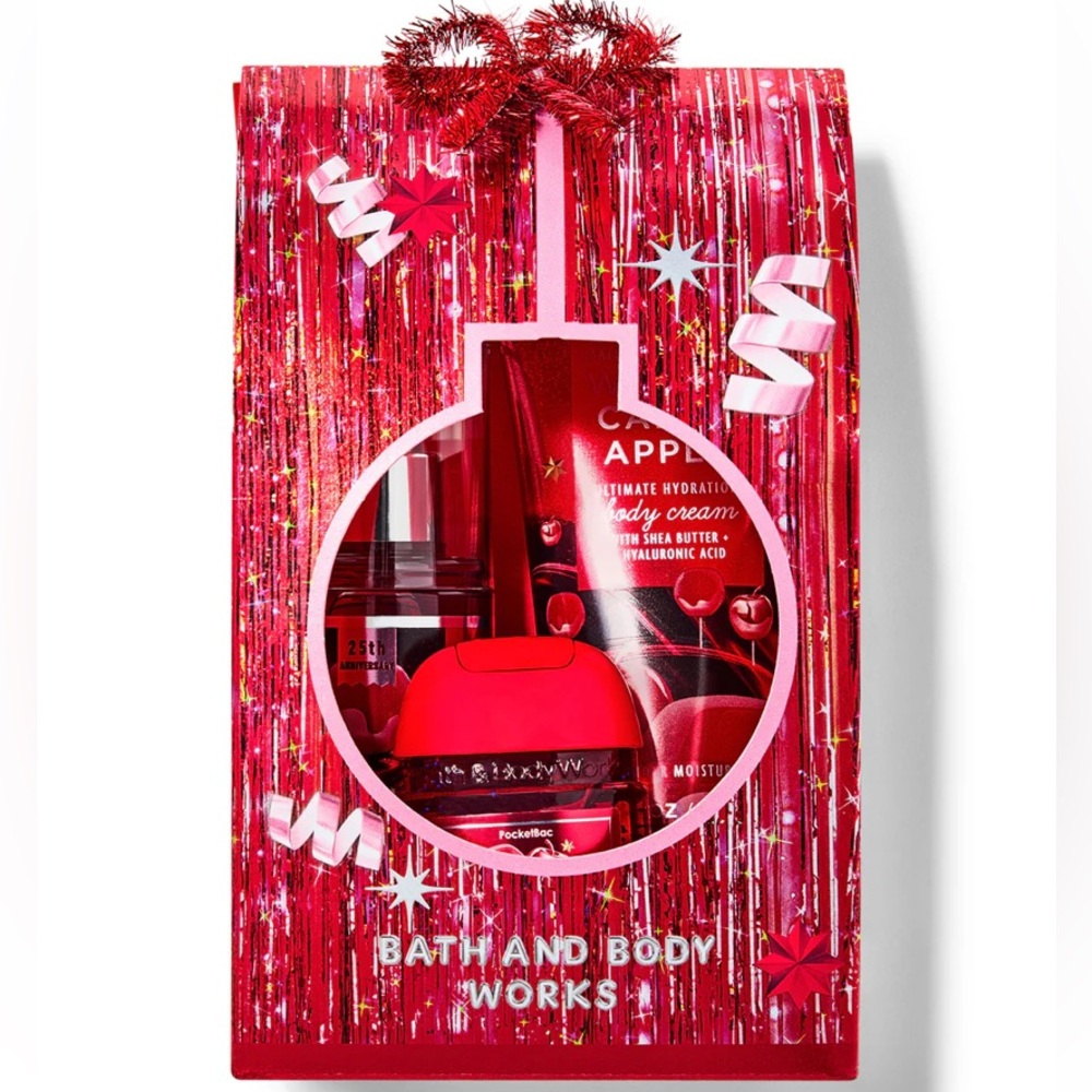 NWT Bath & Body Works BBW "Winter Candy Apple Holiday Mini Gift Set"‎ 3 Minis